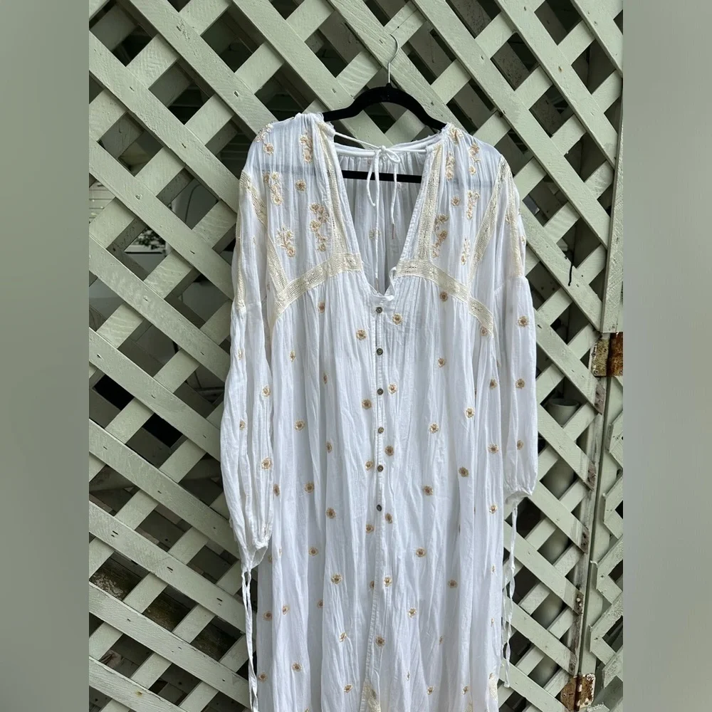 Free People Chasin' Spring Maxi Bodysuit